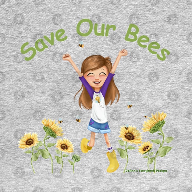 Save Our Bees in Green by JoAnn's Storybook Designs 